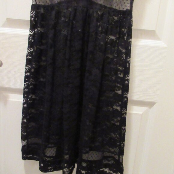 Royal Bones / Daang Goodman Black Lace Slip Dress, Medium Hot Topic - Picture 6 of 11